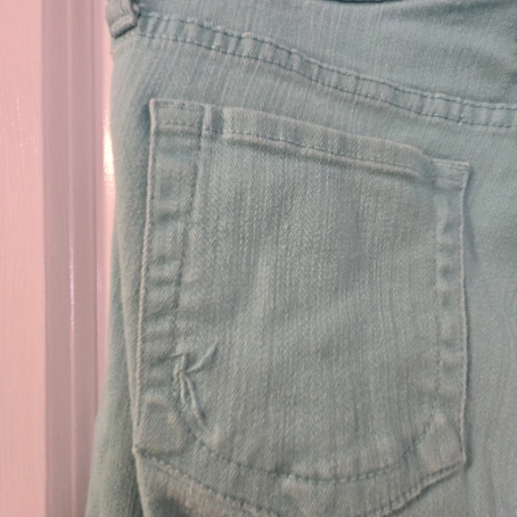 Kut From The Kloth Mid Rise Size 8 Light Green Jeans - Picture 6 of 16